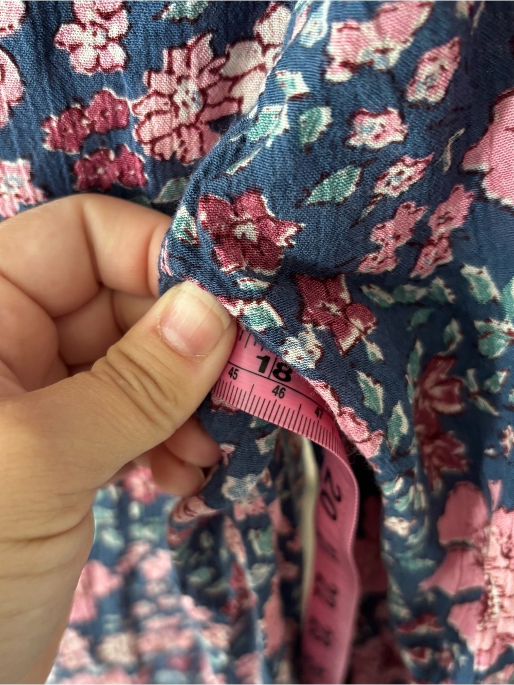 Billabong Navy and Pink Floral boho dress - Picture 6 of 7